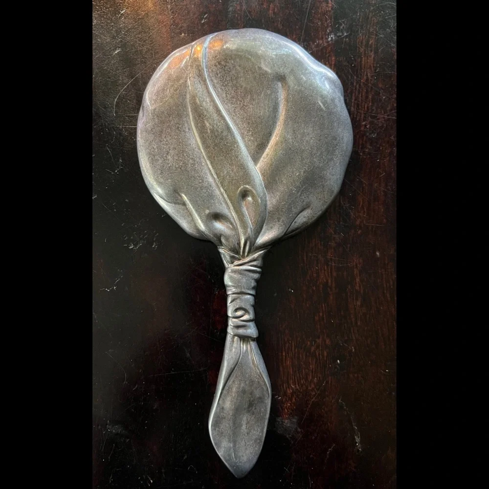 GODINGER Elegant Silver Hand Mirror - Excellent Condition
